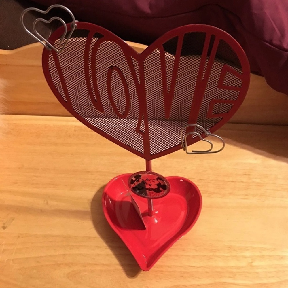 New Disney Mickey & Minnie Jewelry Holder-Metal